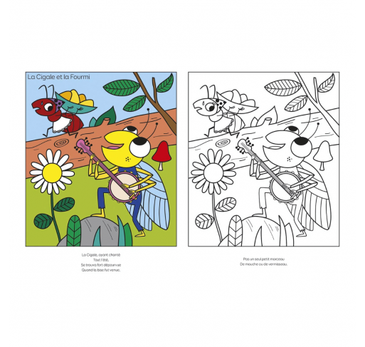 Coloriage : les Fables de la Fontaine | Edunova Maroc