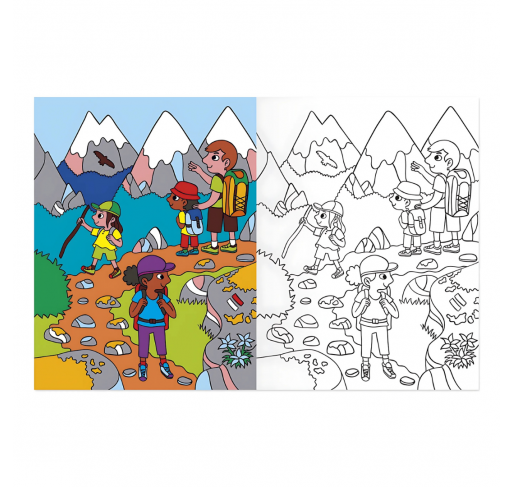 Coloriages : À la Montagne | Edunova Maroc