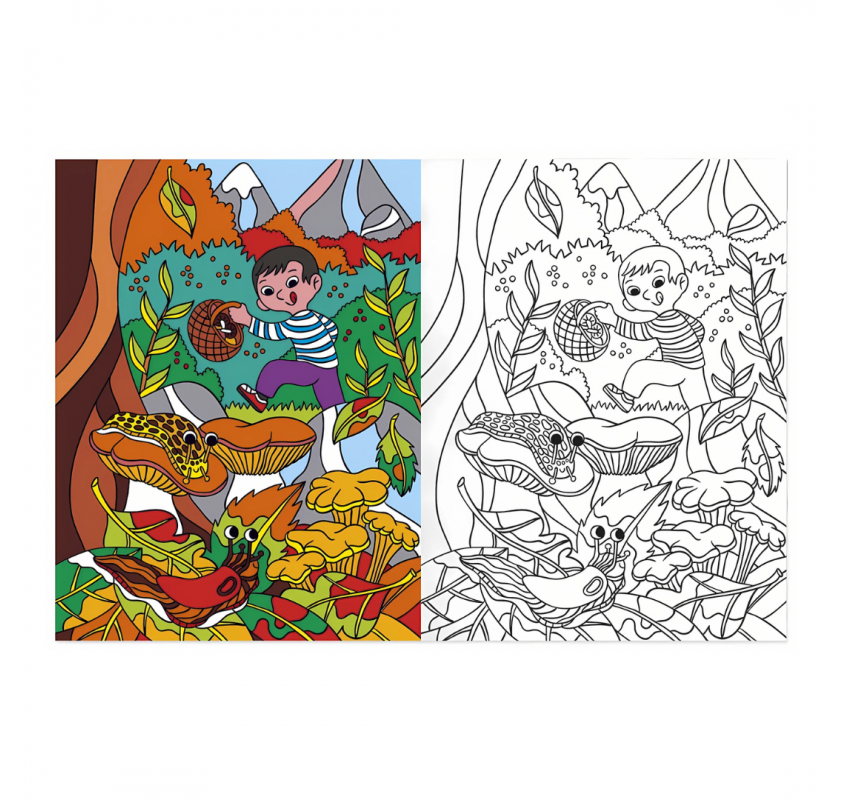 Coloriages : À la Montagne | Edunova Maroc