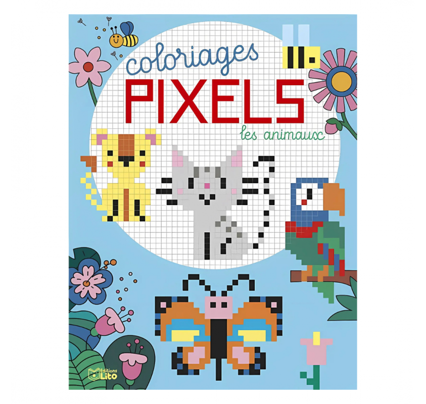 Coloriages Pixels : les Animaux - Livres et histoires | Edunova