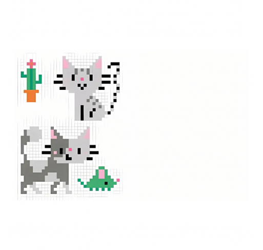 Coloriages Pixels : les Animaux | Edunova Maroc