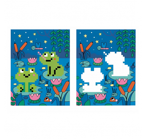 Coloriages Pixels : les Animaux | Edunova Maroc
