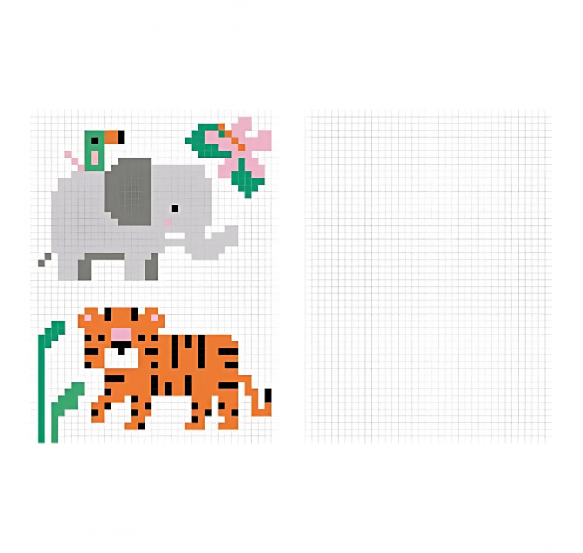 Coloriages Pixels : les Animaux | Edunova Maroc