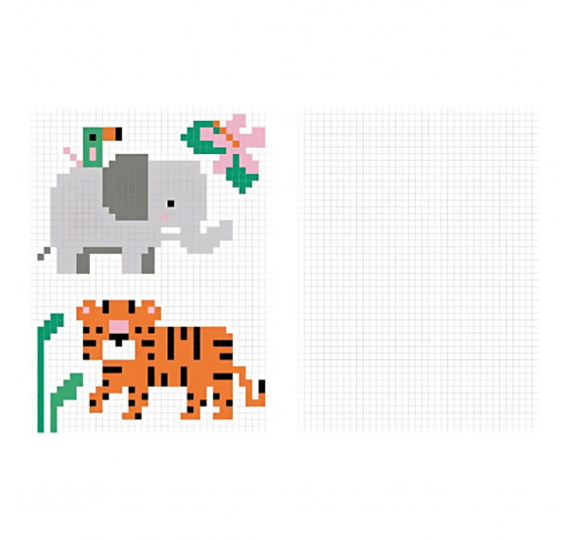 Coloriages Pixels : les Animaux | Edunova Maroc