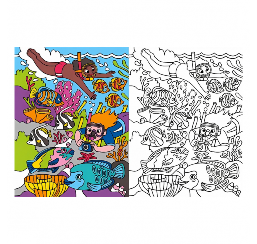 Coloriages : les Animaux de la Mer | Edunova Maroc