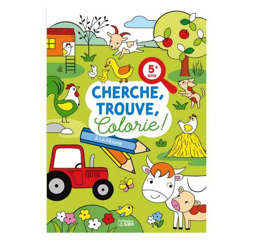 Cherche, Trouve, Colorie ! À la Ferme Dès 5 Ans - Livres et histoires | Edunova