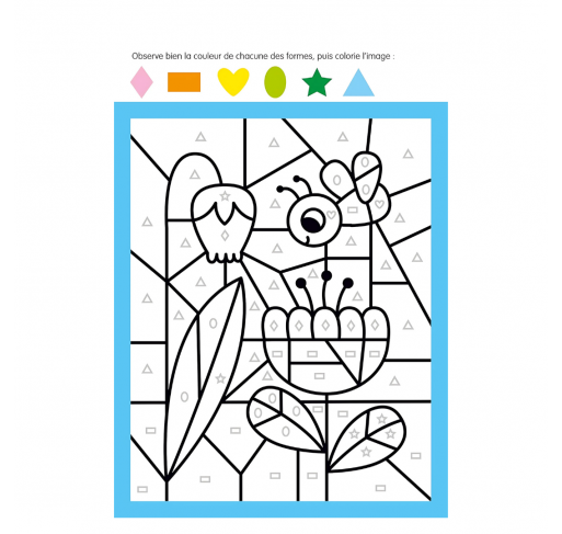 Coloriages Surprise avec les Formes | Edunova Maroc