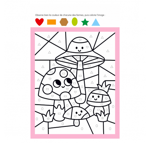 Coloriages Surprise avec les Formes | Edunova Maroc