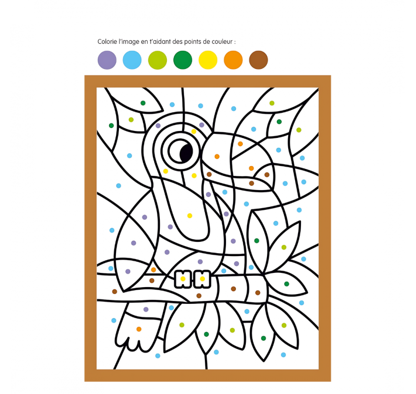 Coloriages Surprise avec les Couleurs | Edunova Maroc