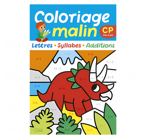 Mon Coloriage Malin Cp (lettres, Syllabes, Additions) Lettres Dès 5 Ans - Livres et histoires | Edunova