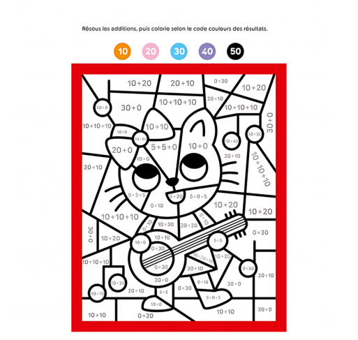 Mon Coloriage Malin Cp (lettres, Syllabes, Additions)...