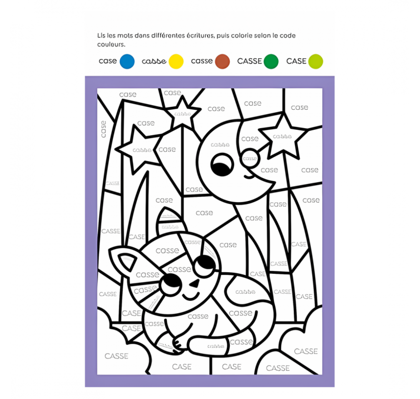 Mon Coloriage Malin Cp (lettres, Syllabes, Additions)...
