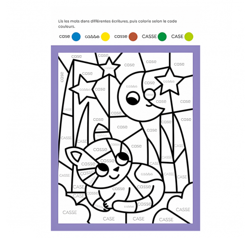 Mon Coloriage Malin Cp (lettres, Syllabes, Additions)...