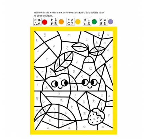 Mon Coloriage Malin Cp (lettres, Syllabes, Additions)...