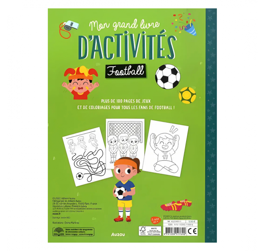 Mon Grand Livre D'activité Football | Edunova Maroc