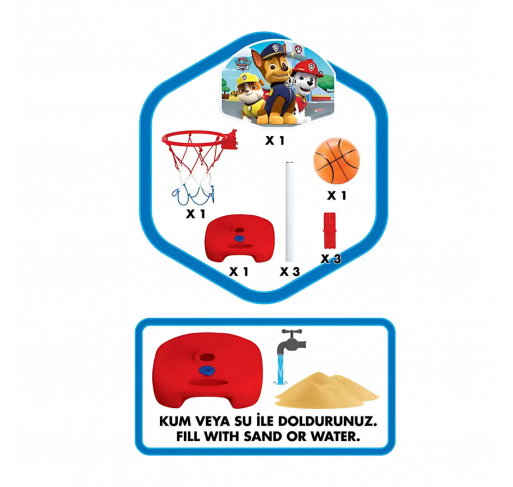 Panier de Basket Réglable Paw Patrol | Edunova Maroc