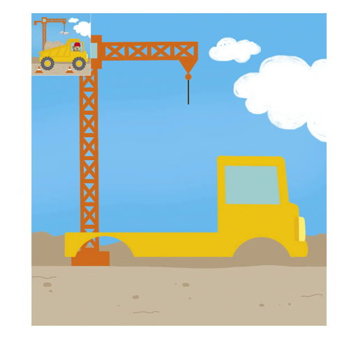 Mes P'tits Blocs en Autocollants - 8 Engins À Construire...