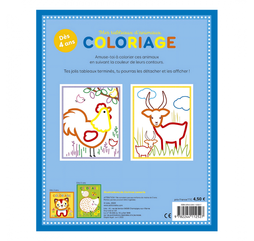 Mes Tableaux D'animaux Coloriage | Edunova Maroc