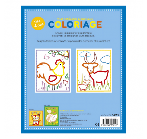 Mes Tableaux D'animaux Coloriage | Edunova Maroc
