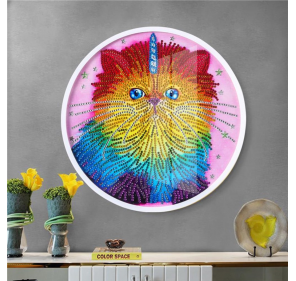 Peinture de Diamants Cadre Rond : Couleur Chaton - Arts créatifs | Edunova