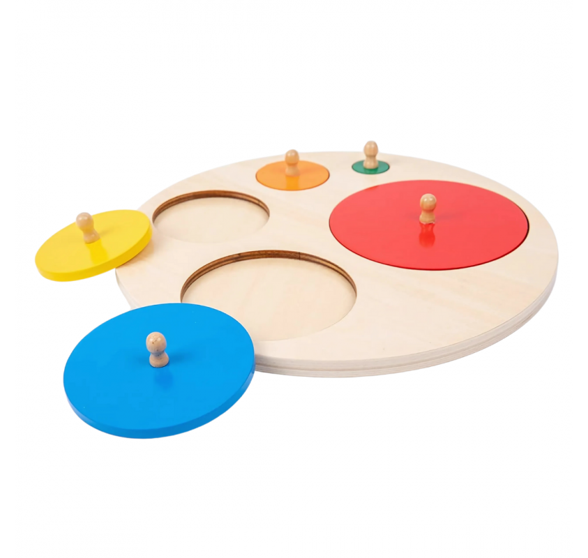 Puzzle Encastrement: 5 Cercles | Edunova Maroc