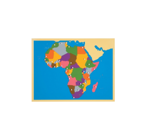 Puzzle carte Afrique en bois