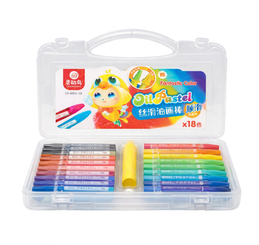 Coffret de 18 Pastels À L'huile | Edunova Maroc