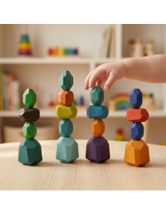 Jeu de Construction en Bois Musique des Pierres | Edunova