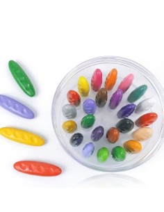 24 Crayons de Cire Cacahuète Lavables | Edunova