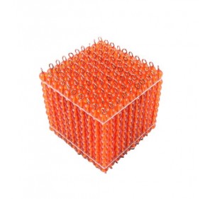 Cube de 1000 perles dorées