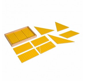 Triangles jaunes de surface