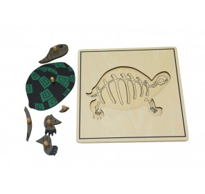 PUZZLE TORTUE AVEC SQUELETTE