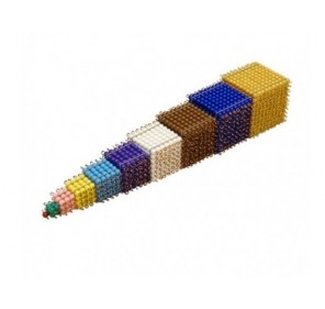 Cubes de perles colorées