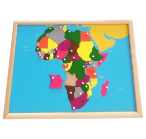 Puzzle carte Afrique en bois