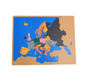 Puzzle carte Europe en bois
