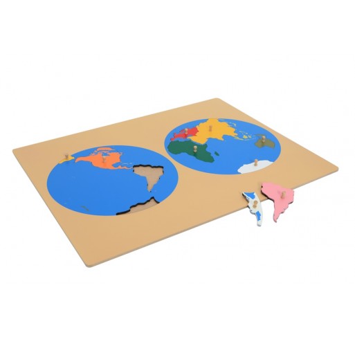 Puzzle Planisphère en Bois | Edunova Maroc