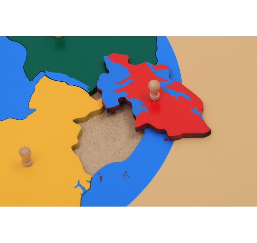 Puzzle Planisphère en Bois | Edunova Maroc