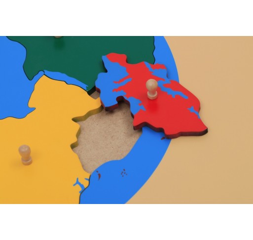 Puzzle Planisphère en Bois | Edunova Maroc