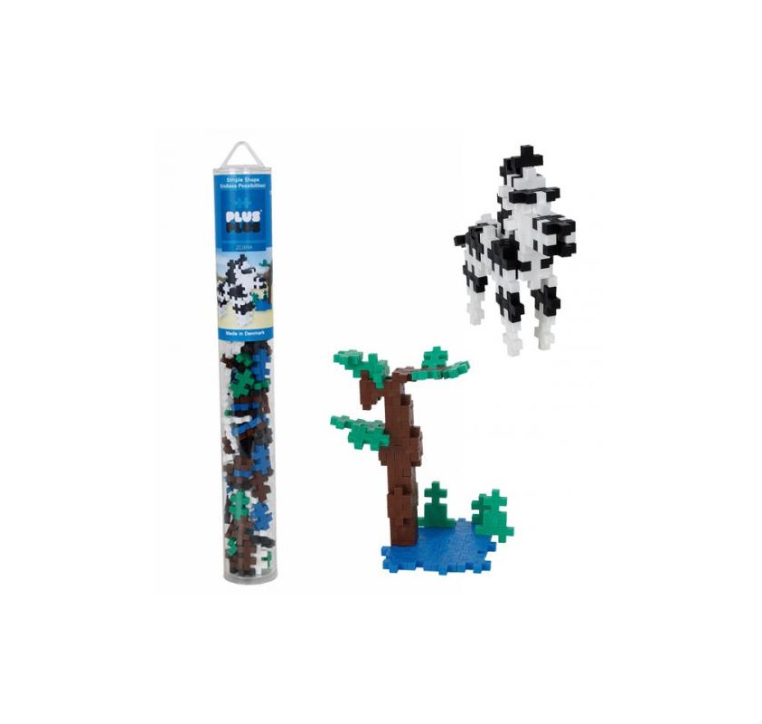 Plus-plus Tube Mini Zèbre 100 Pcs - Jeux éducatifs | Edunova