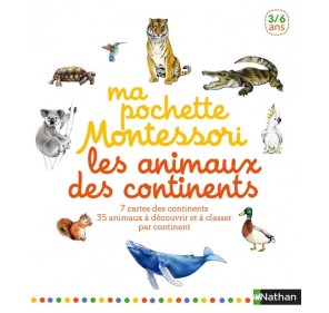 Ma pochette montessori - Les animaux des continents