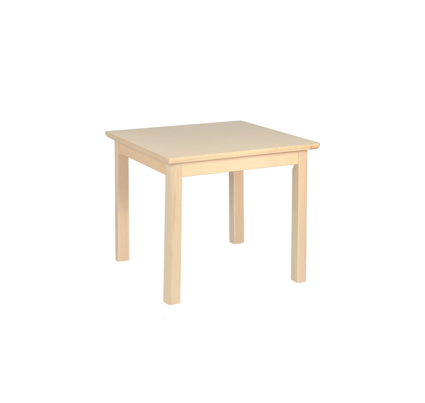 Table Carrée Élégance C1 - Jaune - Matériel Montessori | Edunova