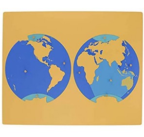 Puzzle des océans en bois