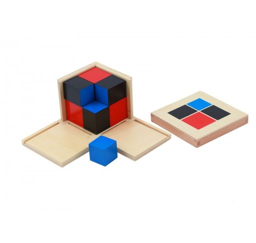 Cube du Binôme (en Hêtre) - Matériel Montessori | Edunova