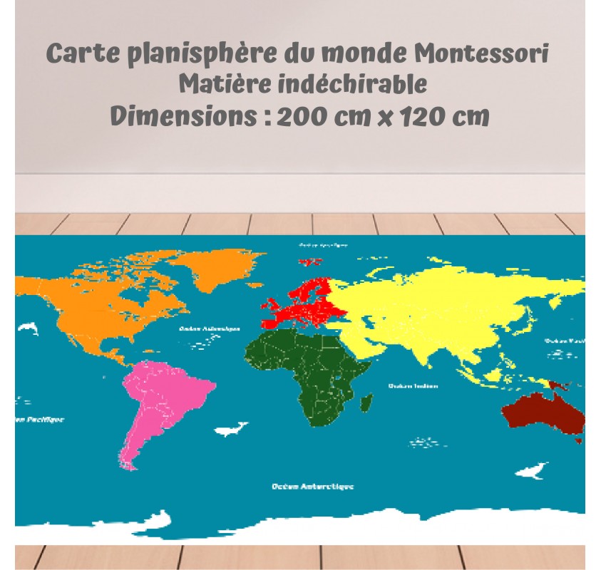 Carte Planisphère Géant | Edunova Maroc