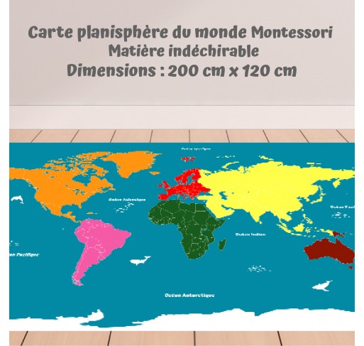 Carte Planisphère Géant | Edunova Maroc