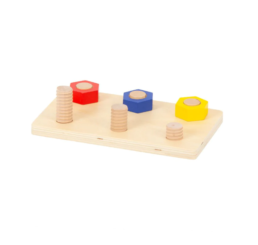 Planche À Boulons en Bois - Matériel Montessori | Edunova