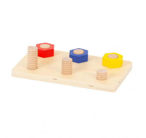 Planche À Boulons en Bois - Matériel Montessori | Edunova