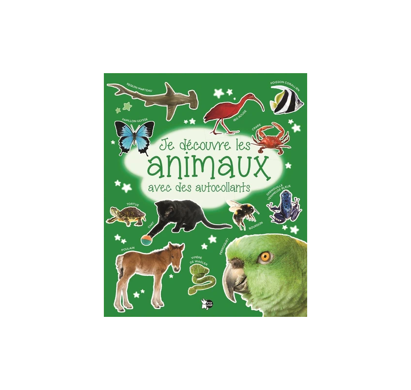 Je Découvre les Animaux avec des Autocollants - Livres et histoires | Edunova