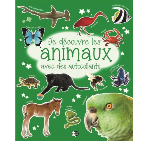 Je Découvre les Animaux avec des Autocollants - Livres et histoires | Edunova
