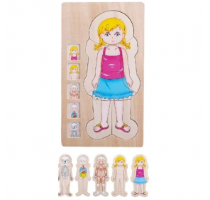 PUZZLE MULTICOUCHE FILLE -...